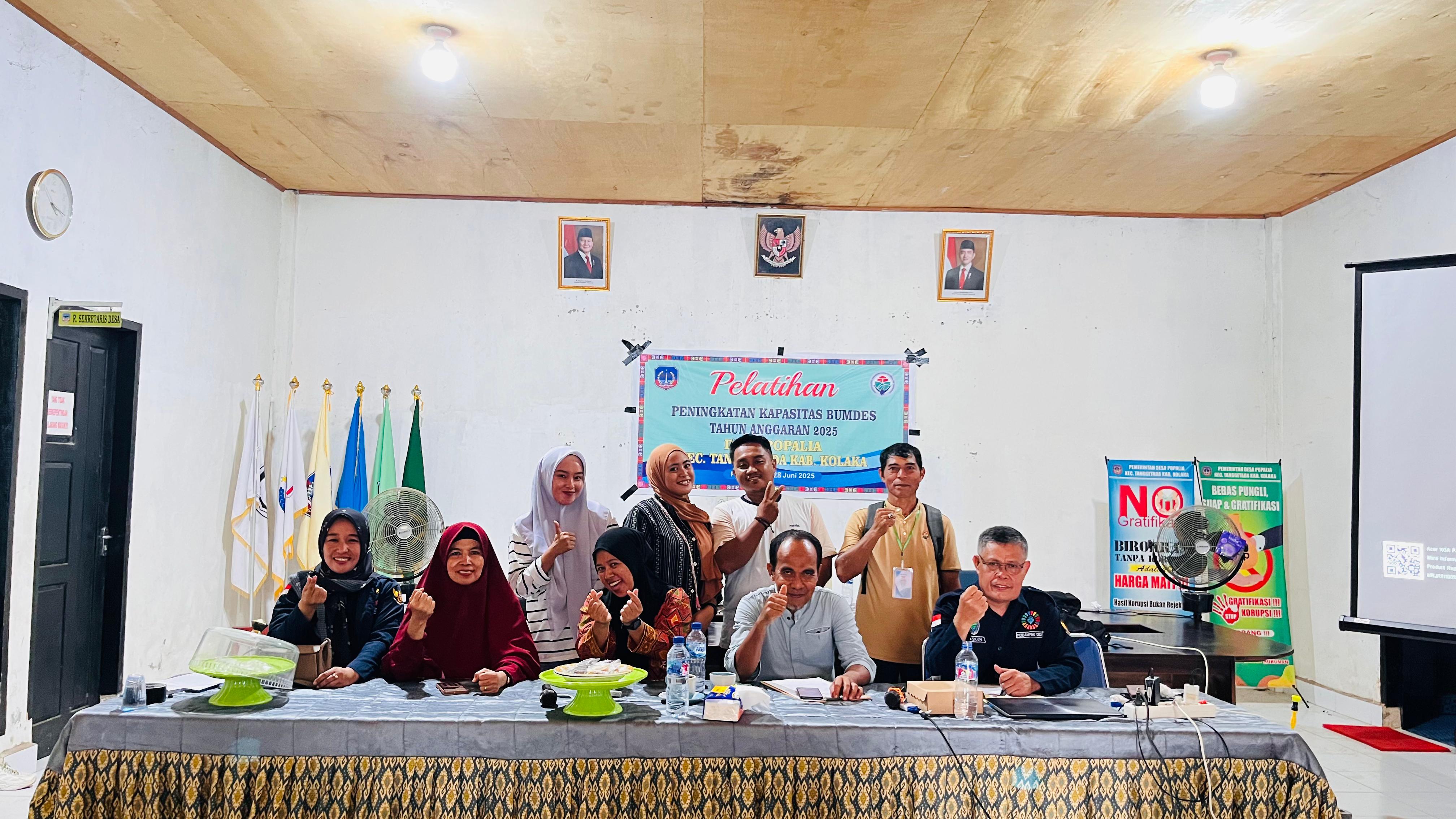 Pelatihan Peningkatan Kapasitas BUMDes Tahun Anggaran 2025